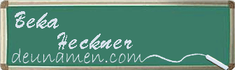 Beka Heckner Visitenkarte